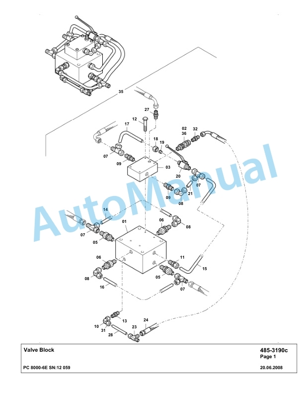 Komatsu PC8000-6E Hydraulic Excavator Parts Manual G12059-3