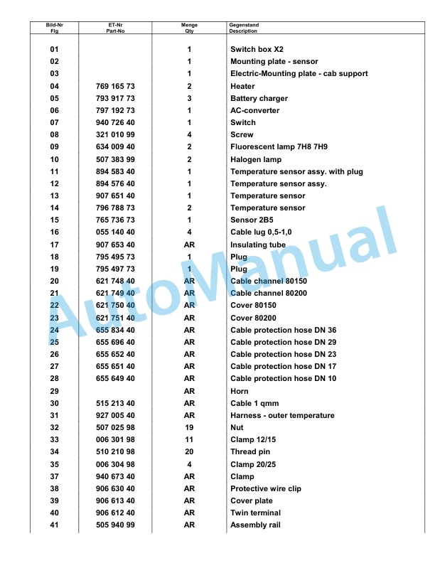 Komatsu PC8000-6E Hydraulic Excavator Parts Manual G12061-4