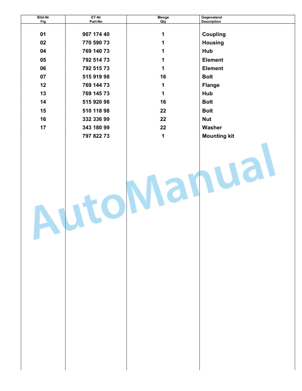 Komatsu PC8000-6E Hydraulic Excavator Parts Manual G12061-5