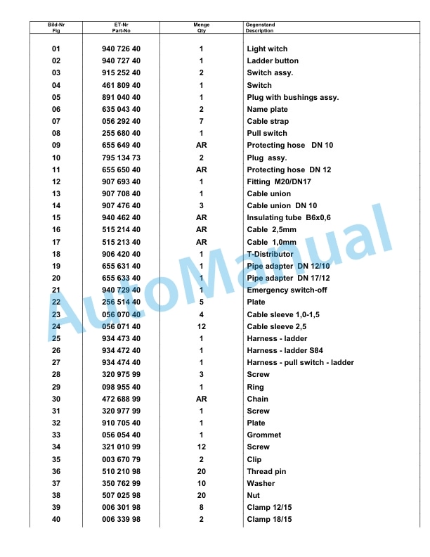 Komatsu PC8000-6E Hydraulic Excavator Parts Manual G12068-4