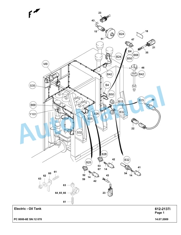 Komatsu PC8000-6E Hydraulic Excavator Parts Manual G12070-4
