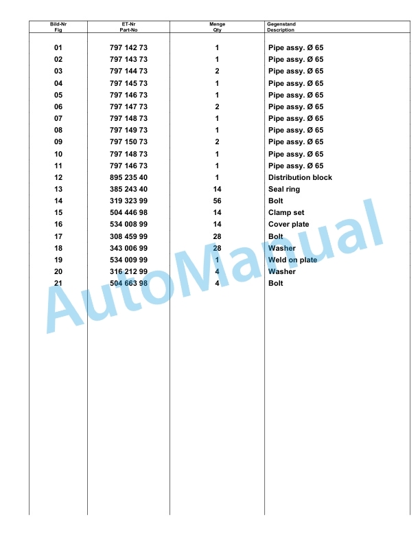 Komatsu PC8000-6E Hydraulic Excavator Parts Manual G12072-2