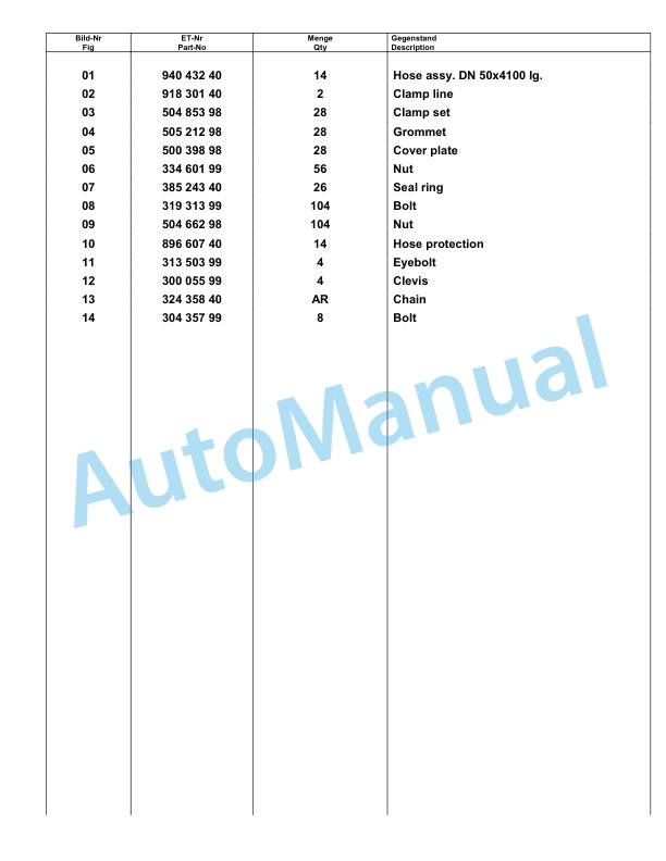 Komatsu PC8000-6E Hydraulic Excavator Parts Manual G12074-2