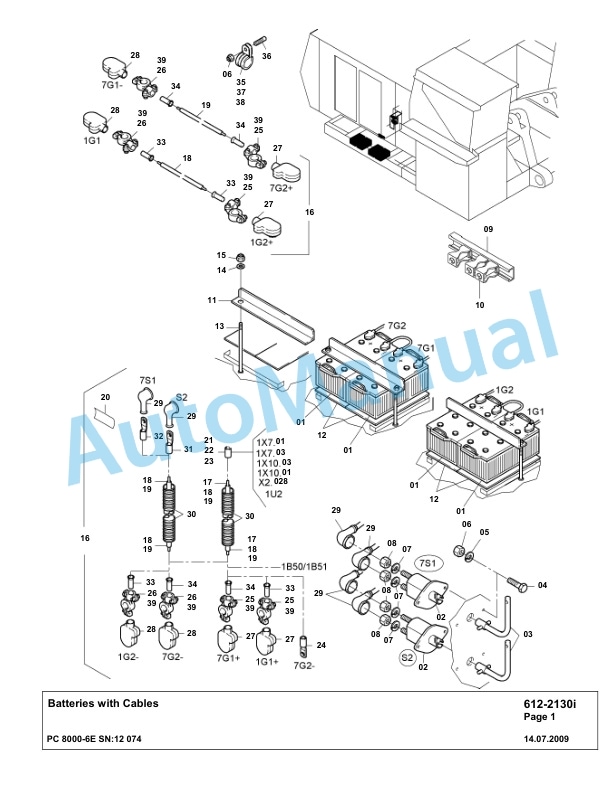 Komatsu PC8000-6E Hydraulic Excavator Parts Manual G12074-4