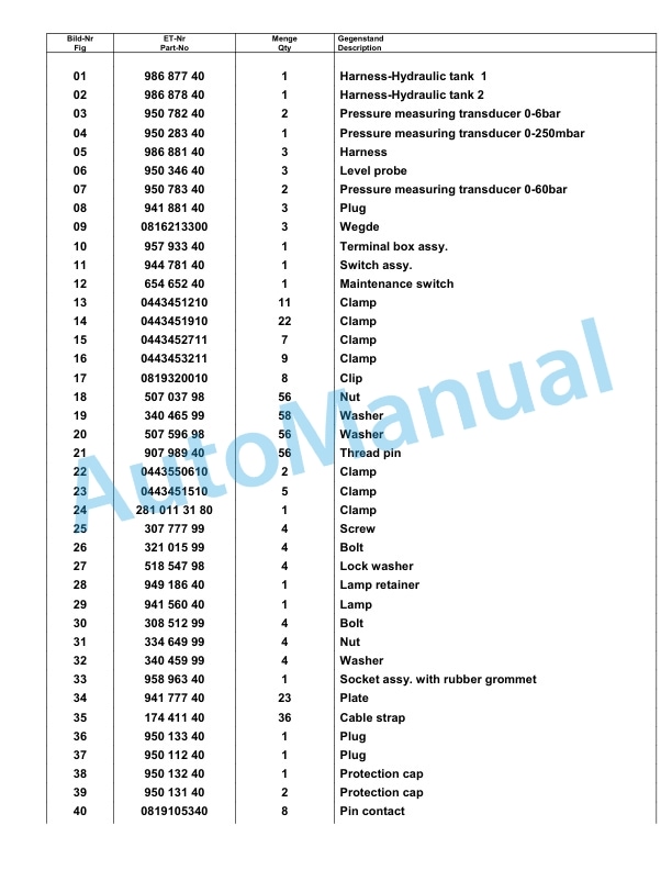 Komatsu PC8000-6E Hydraulic Excavator Parts Manual G12076-4