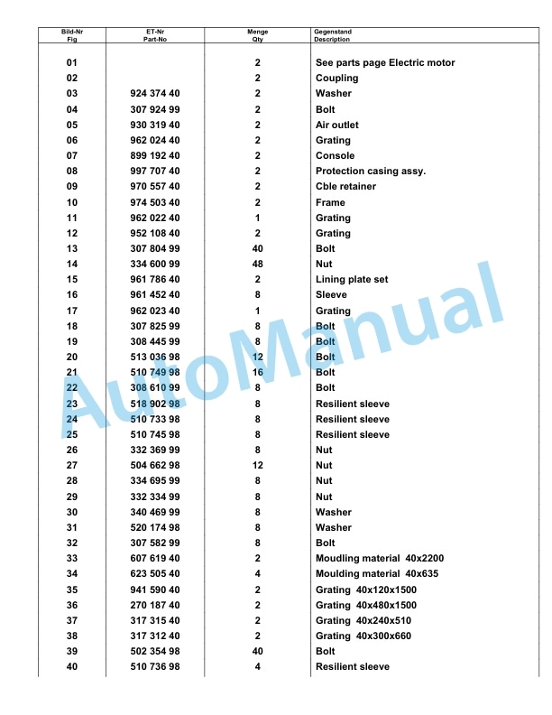 Komatsu PC8000-6E Hydraulic Excavator Parts Manual G12077-3