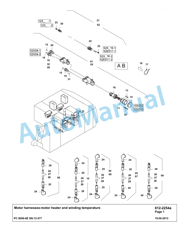 Komatsu PC8000-6E Hydraulic Excavator Parts Manual G12077-4