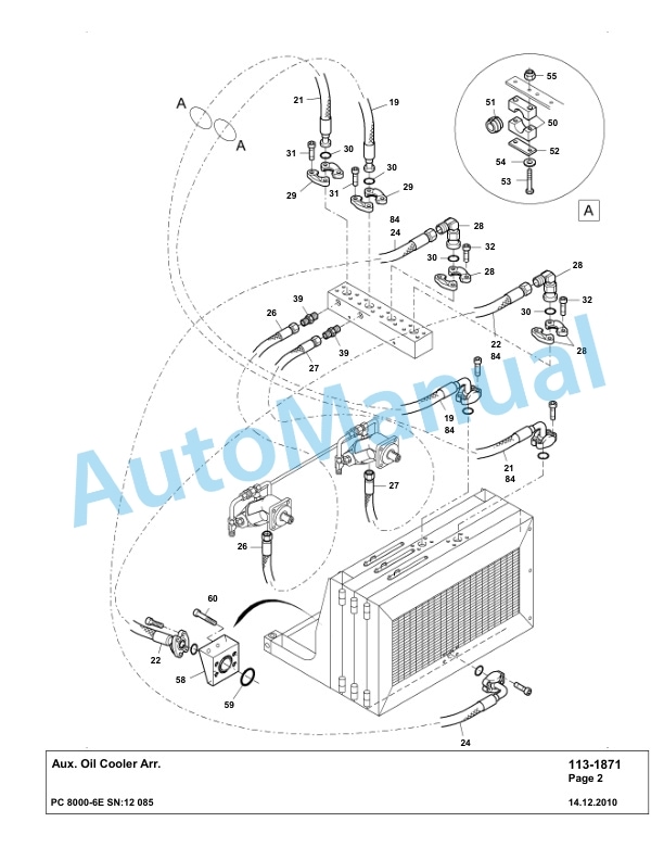 Komatsu PC8000-6E Hydraulic Excavator Parts Manual G12085-2