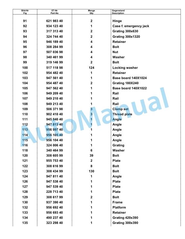 Komatsu PC8000-6E Hydraulic Excavator Parts Manual G12085-3