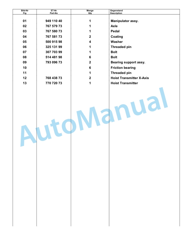 Komatsu PC8000-6E Hydraulic Excavator Parts Manual G12086-5
