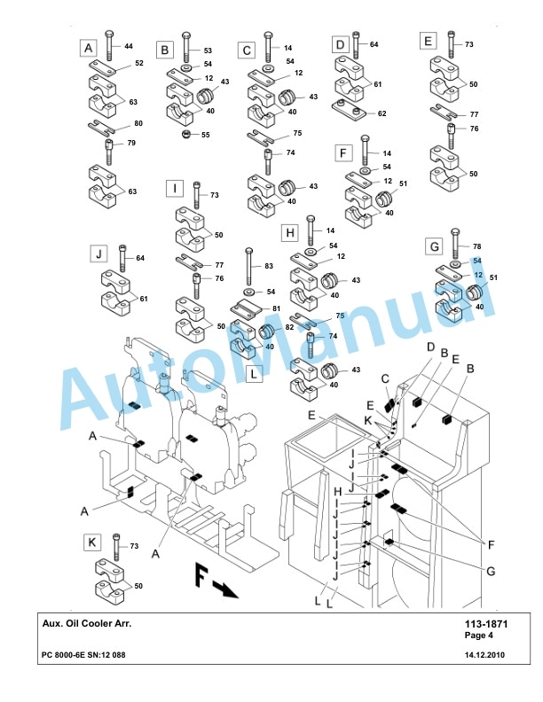 Komatsu PC8000-6E Hydraulic Excavator Parts Manual G12088-2