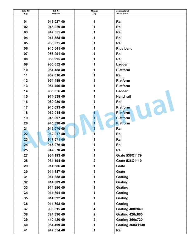 Komatsu PC8000-6E Hydraulic Excavator Parts Manual G12088-3