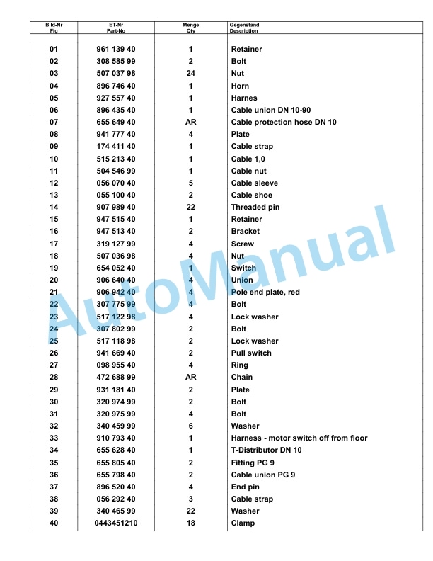 Komatsu PC8000-6E Hydraulic Excavator Parts Manual G12088-4