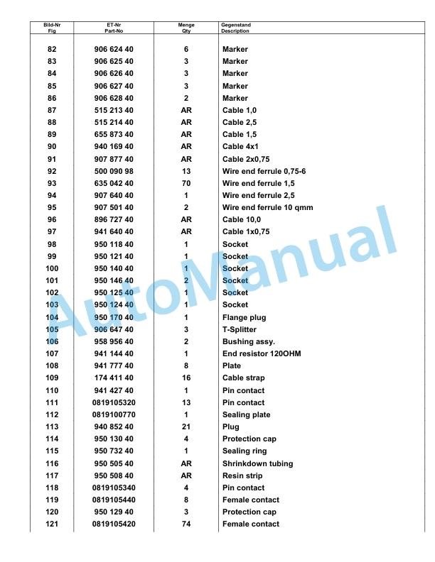 Komatsu PC8000-6E Hydraulic Excavator Parts Manual G12089-4