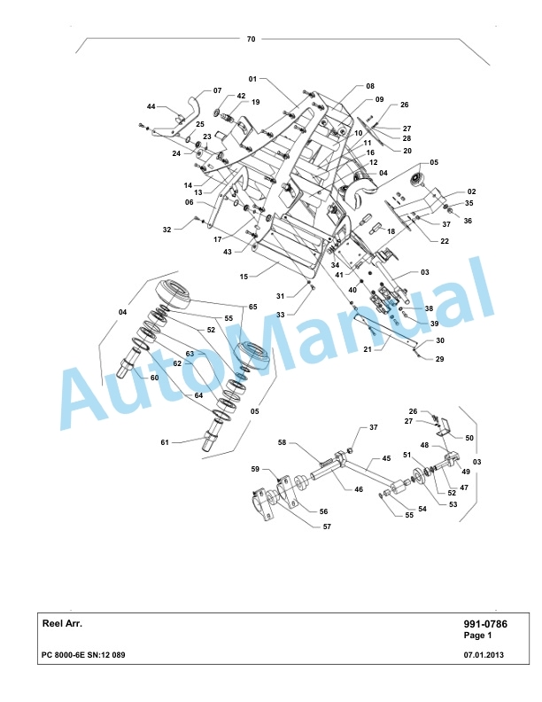 Komatsu PC8000-6E Hydraulic Excavator Parts Manual G12089-5