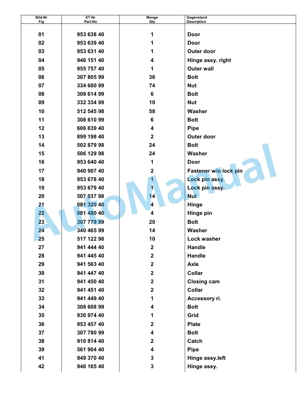 Komatsu PC8000-6E Hydraulic Excavator Parts Manual G12091-3