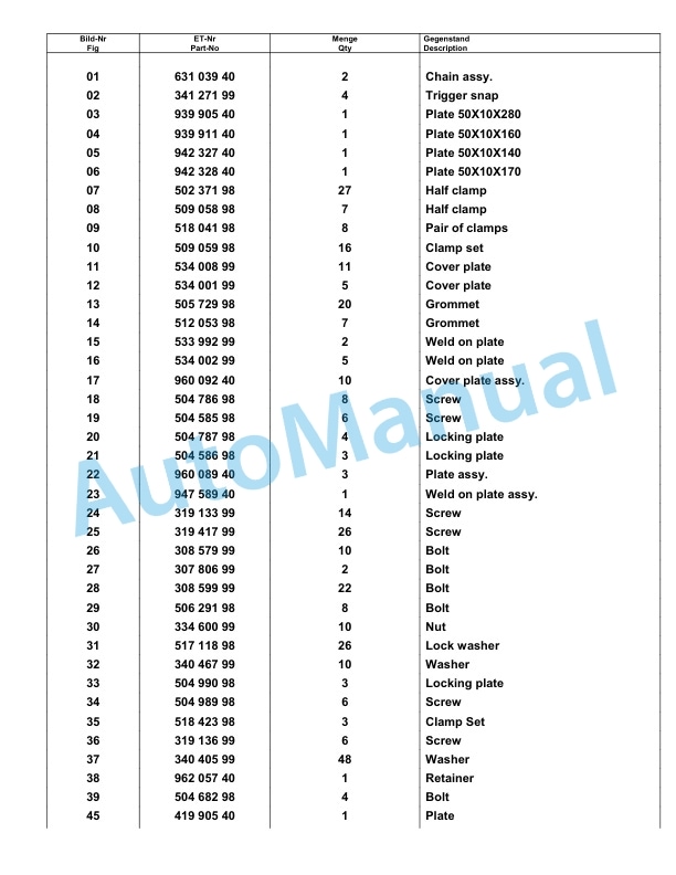 Komatsu PC8000-6E Hydraulic Excavator Parts Manual G12095-2