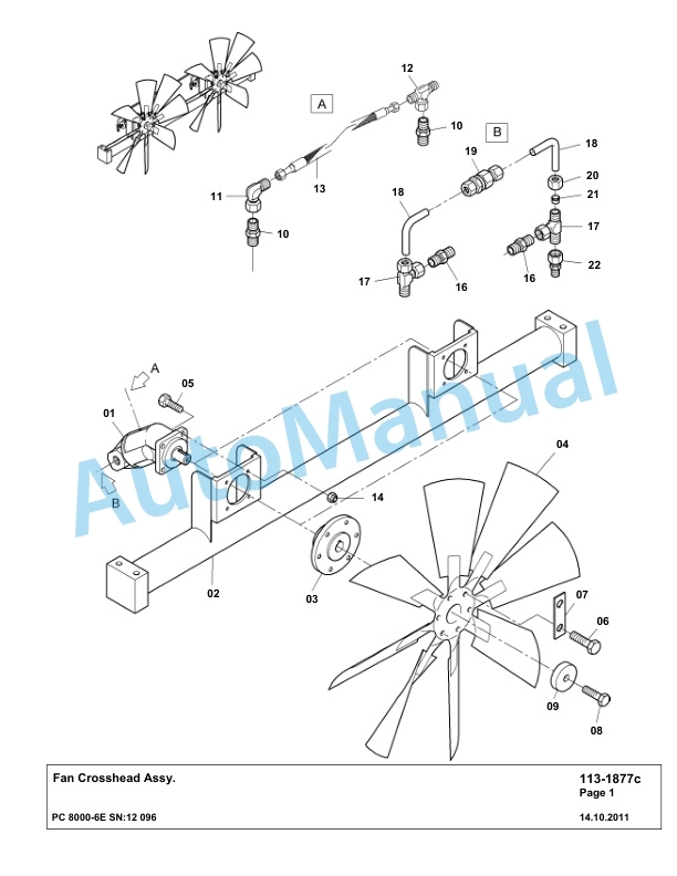Komatsu PC8000-6E Hydraulic Excavator Parts Manual G12096-2