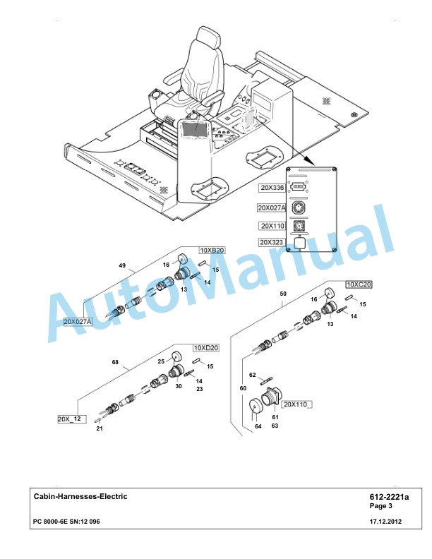 Komatsu PC8000-6E Hydraulic Excavator Parts Manual G12096-4