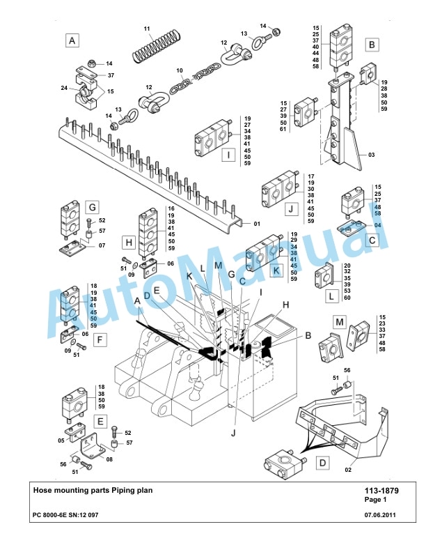 Komatsu PC8000-6E Hydraulic Excavator Parts Manual G12097-2