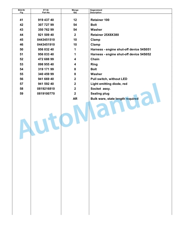 Komatsu PC8000-6E Hydraulic Excavator Parts Manual G12097-4