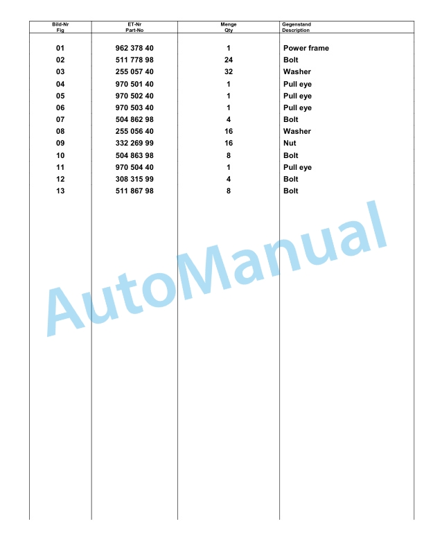 Komatsu PC8000-6E Hydraulic Excavator Parts Manual G12102-3