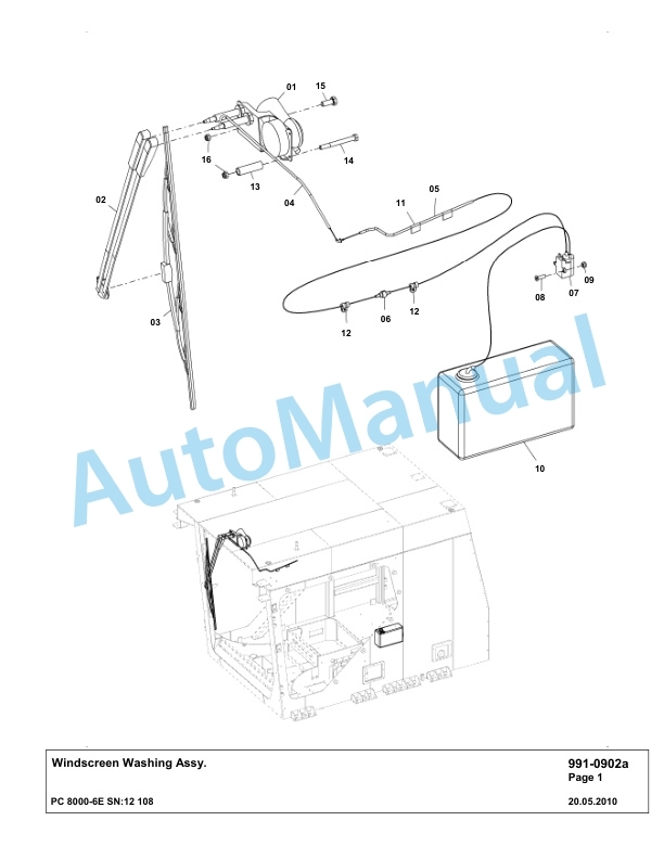 Komatsu PC8000-6E Hydraulic Excavator Parts Manual G12108-5