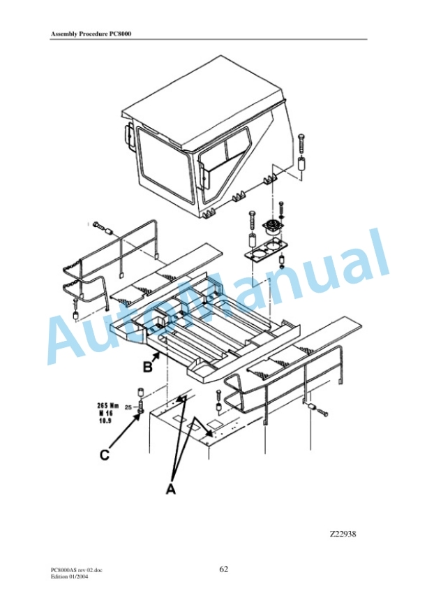 Komatsu PC8000 Hydraulic Mining Shovel General Assembly Procedure Manual PC8000ASrev02-3