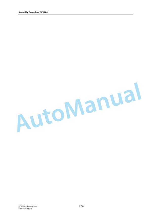 Komatsu PC8000 Hydraulic Mining Shovel General Assembly Procedure Manual PC8000ASrev02-5