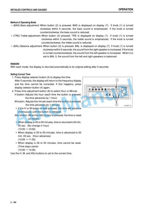 Komatsu PC88MR-8 Hydraulic Excavator Operation and Maintenance Manual TEN00529-09-3