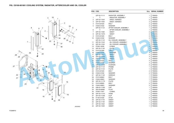 Komatsu PC88MR-8 Parts Manual-2