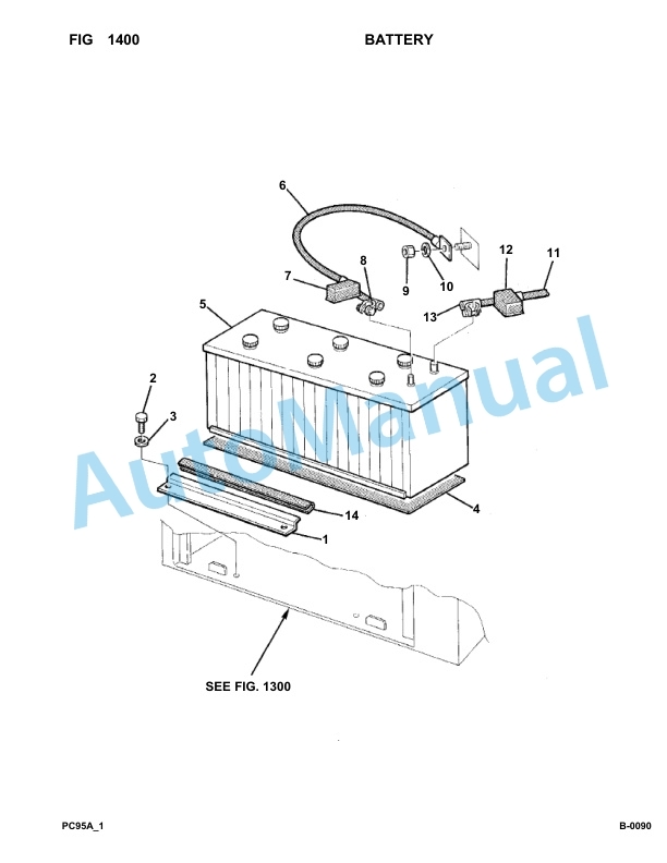 Komatsu PC95-1 Hydraulic Excavator Parts Manual 5006335-UP-2