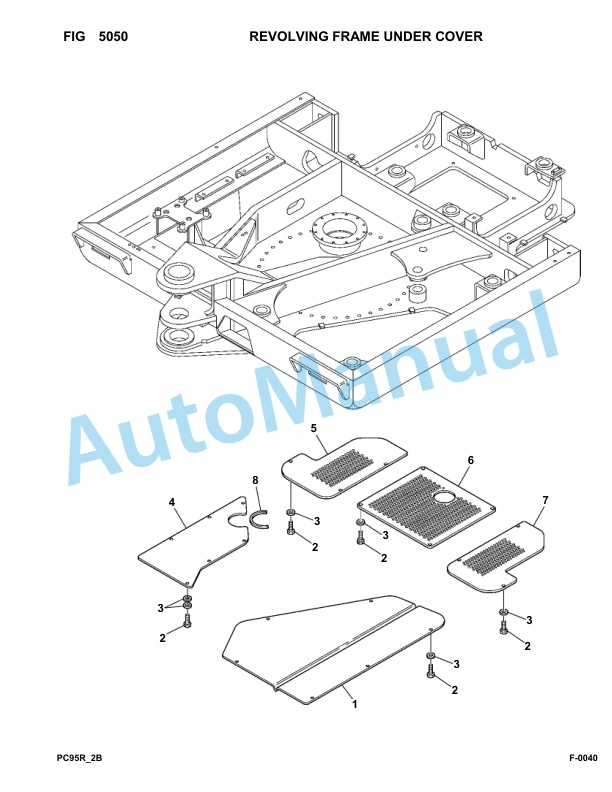 Komatsu PC95R-2 Hydraulic Excavator Parts Manual 21D5210001-up-3