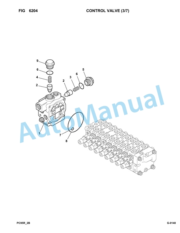 Komatsu PC95R-2 Hydraulic Excavator Parts Manual 21D5210001-up-4