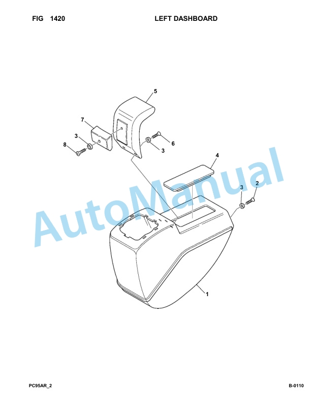 Komatsu PC95R-2 USA Hydraulic Excavator Parts Manual 21D5200001-Up-2