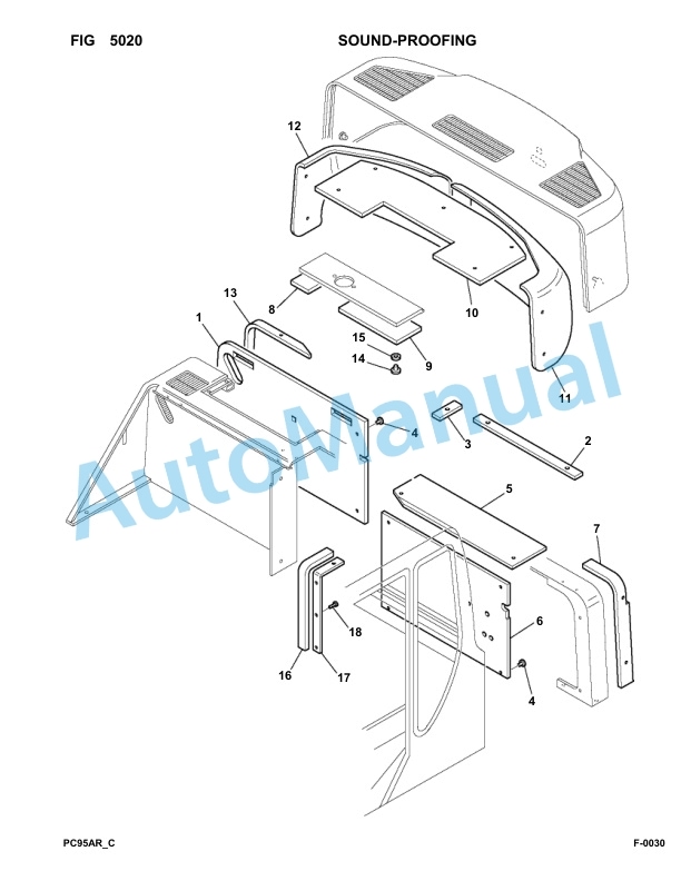 Komatsu PC95R-2 USA Hydraulic Excavator Parts Manual 21D5220001-up-3