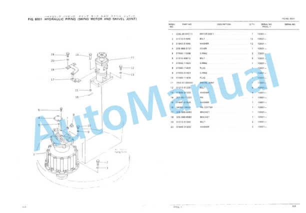 Komatsu PF55L-1 Parts Manual PEPBF2050101-5