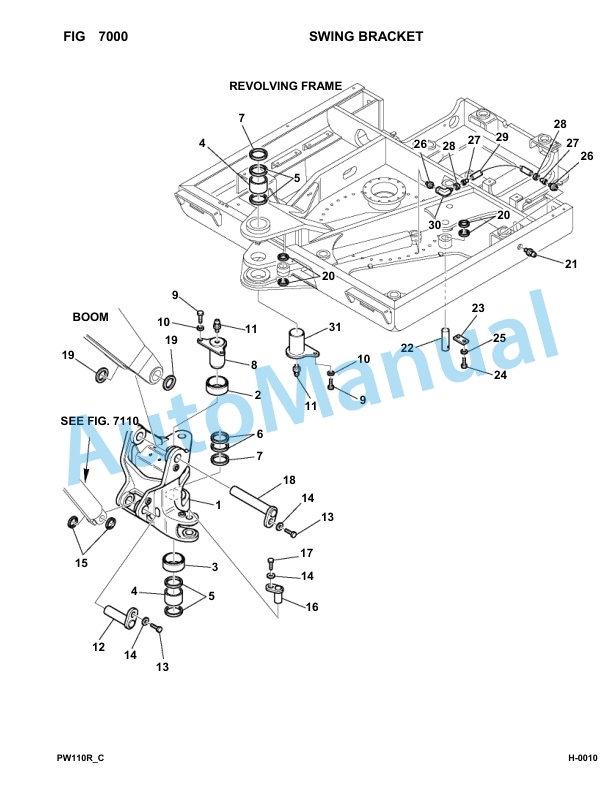 Komatsu PW110R-1 Hydraulic Excavator Parts Manual 2260010122-UP-5