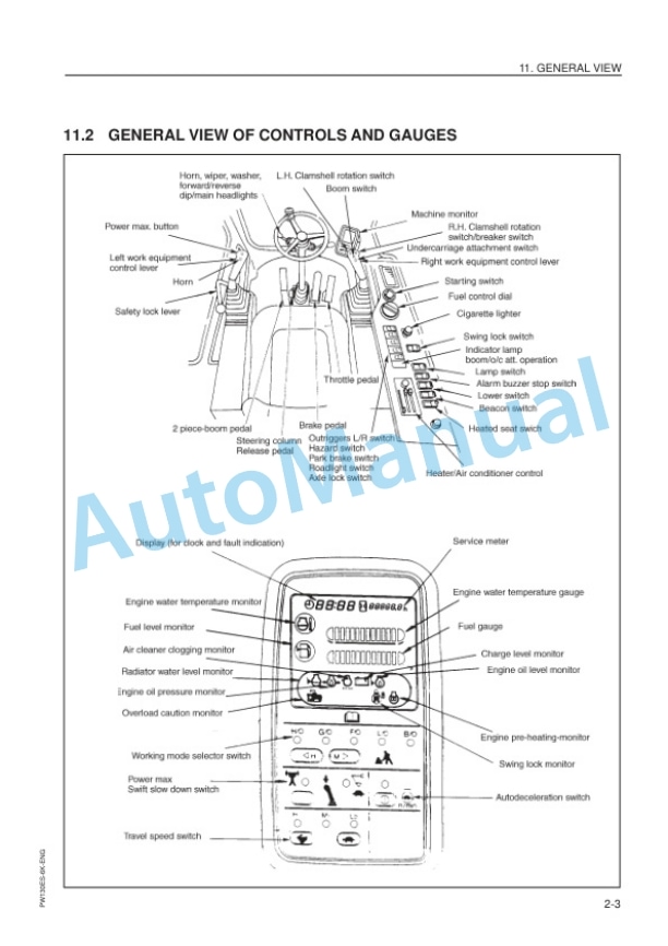 Komatsu PW130ES-6K Hydraulic Excavator Operation and Maintenance Manual EEAM005605-2