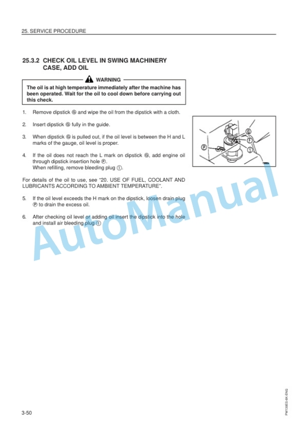 Komatsu PW130ES-6K Hydraulic Excavator Operation and Maintenance Manual EEAM005605-5