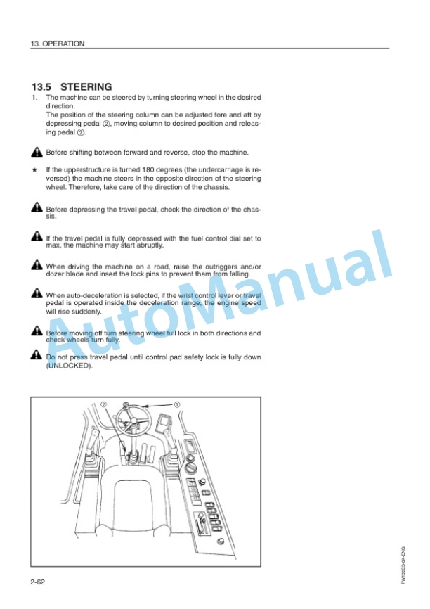 Komatsu PW130ES-6K Hydraulic Excavator Operation and Maintenance Manual UEAM000900-3
