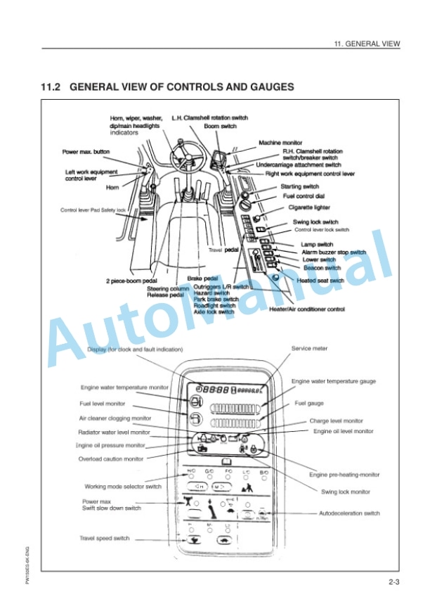 Komatsu PW150ES-6K Hydraulic Excavator Operation and Maintenance Manual UEAM000101-2