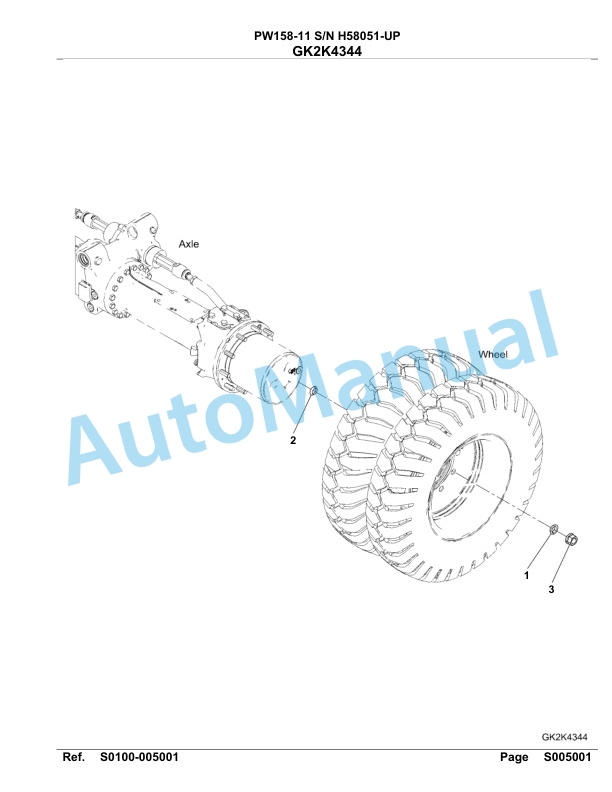 Komatsu PW158-11 Hydraulic Excavator Parts Manual PW00005H-4