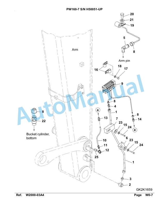 Komatsu PW160-7 Hydraulic Excavator Parts Manual H50051-UP-5
