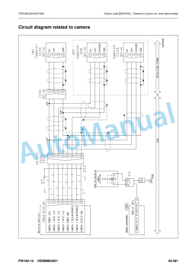 Komatsu PW180-10 Wheel Excavator Shop Manual VENBM63001-5