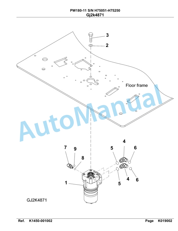 Komatsu PW180-11 Hydraulic Excavator Parts Manual PW00003H-3