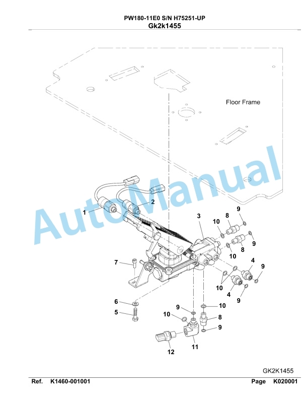 Komatsu PW180-11E0 Hydraulic Excavator Parts Manual PW00009H-3