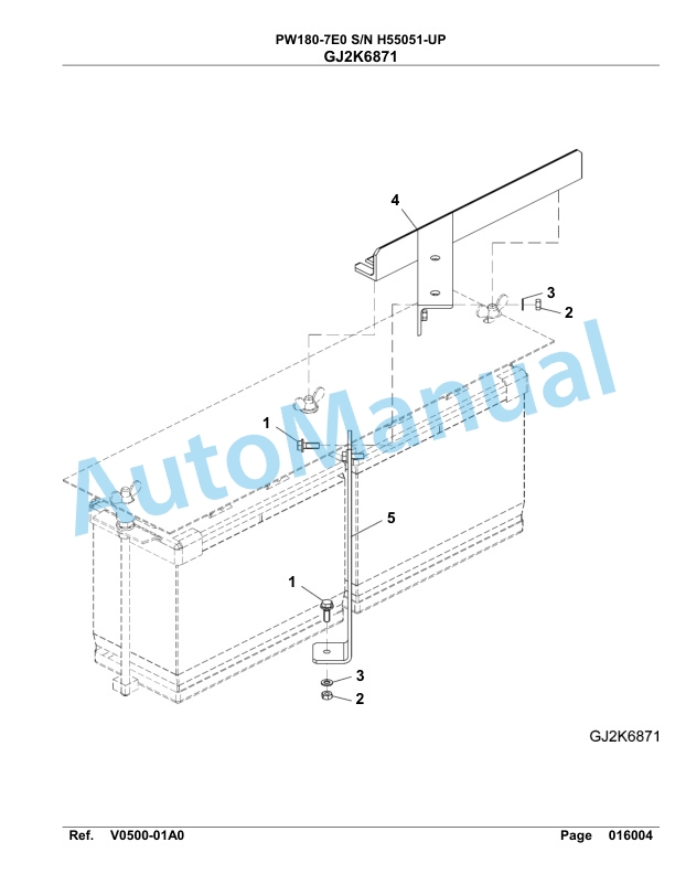 Komatsu PW180-7E0 Hydraulic Excavator Parts Manual H55051-UP-5