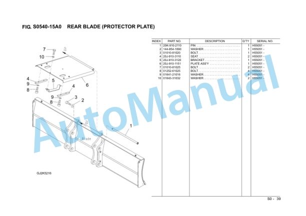 Komatsu PW180-7E0 Wheeled Excavator Parts Manual VZPB194002-4