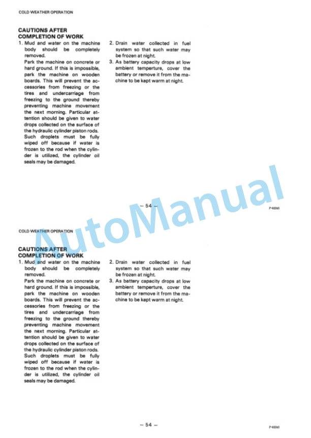 Komatsu PW30-1 Hydraulic Excavator Operation and Maintenance Manual SEAM021F0100-4